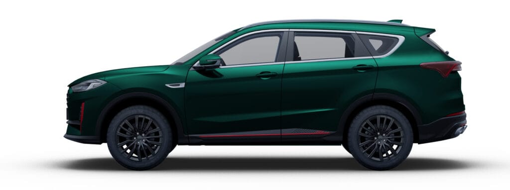 Jetour VT9 Aurora Green Side View